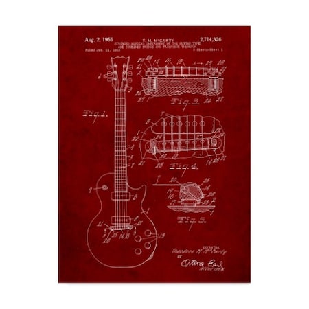 Cole Borders 'Guitar 4' Canvas Art,18x24